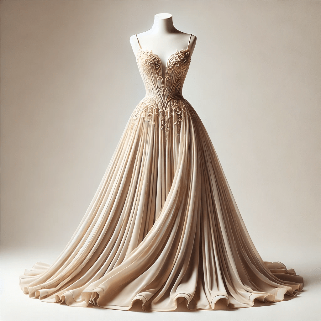 Champagne Formal Dress - WonderlandByLilian