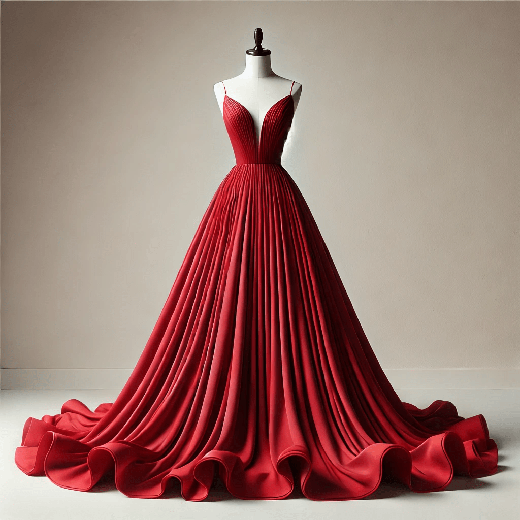 Red wedding Dress