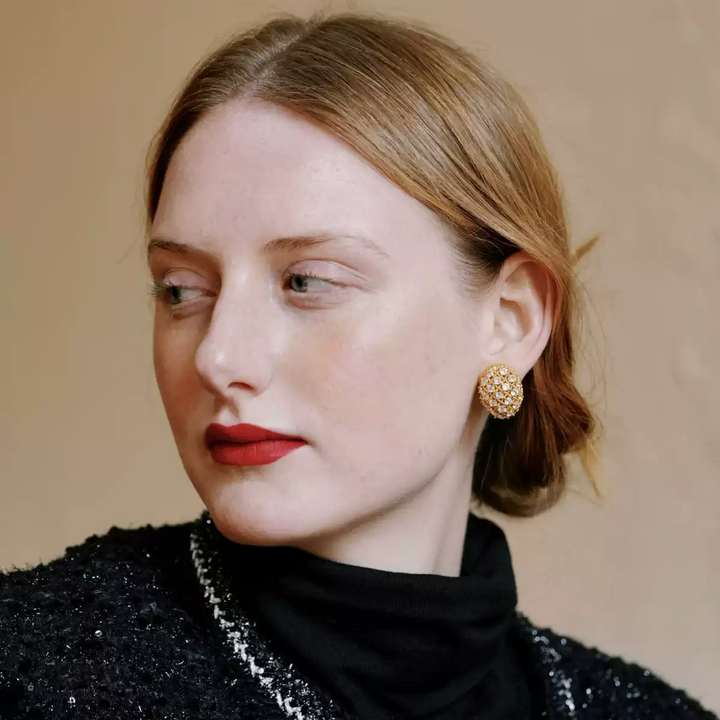 Whispers of Denmark – Handmade Vintage-Style Crystal Cluster Earrings - Queen of Denmark