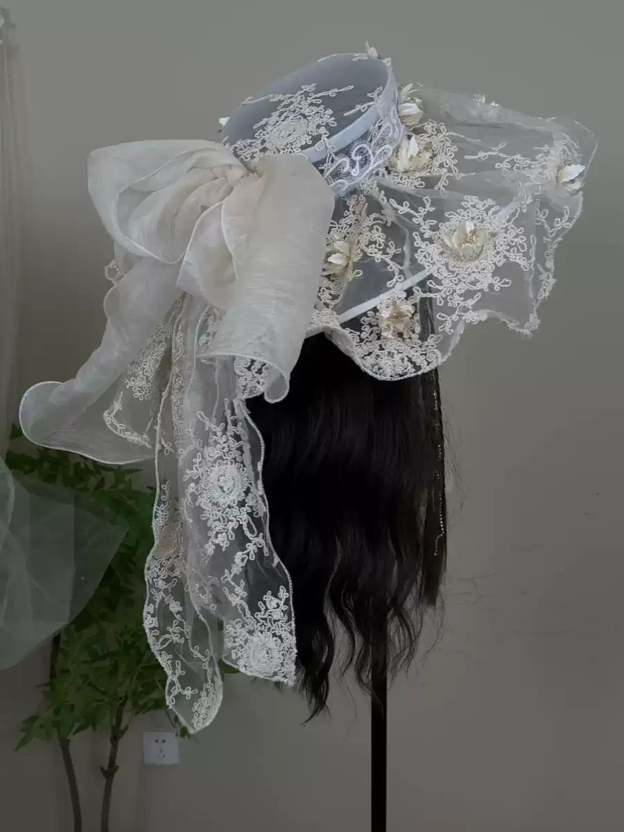 rn　Bonet et Bonet Geraldine Vintage Vintage Inspired Regency Era Bonnet – WonderlandByLilian