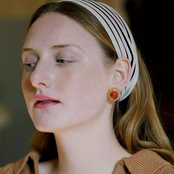Eternal Grace – Vintage Honeycomb Earrings - The Last Queen