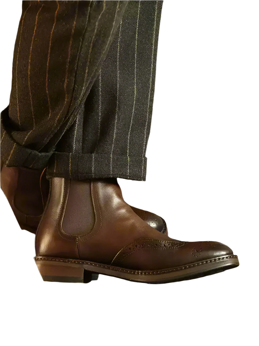Chelsea Factory Rococco Handmade Men’s Chelsea Boots – Rococo Baroque Style with Premium Full ...