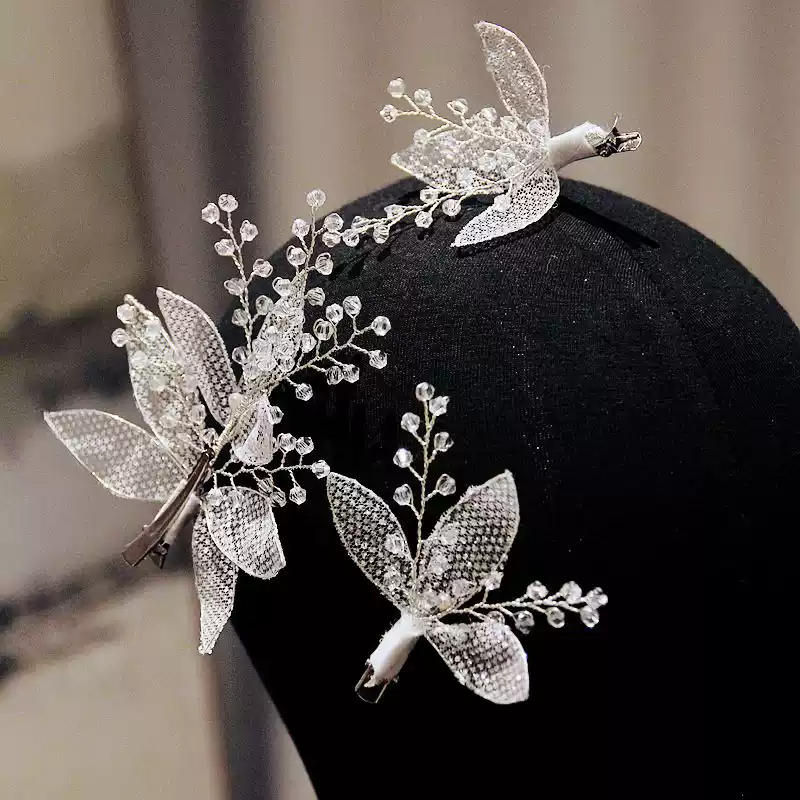 Luxury Gold Headpieces for Wedding - Pearl Bridal Hair Accessories