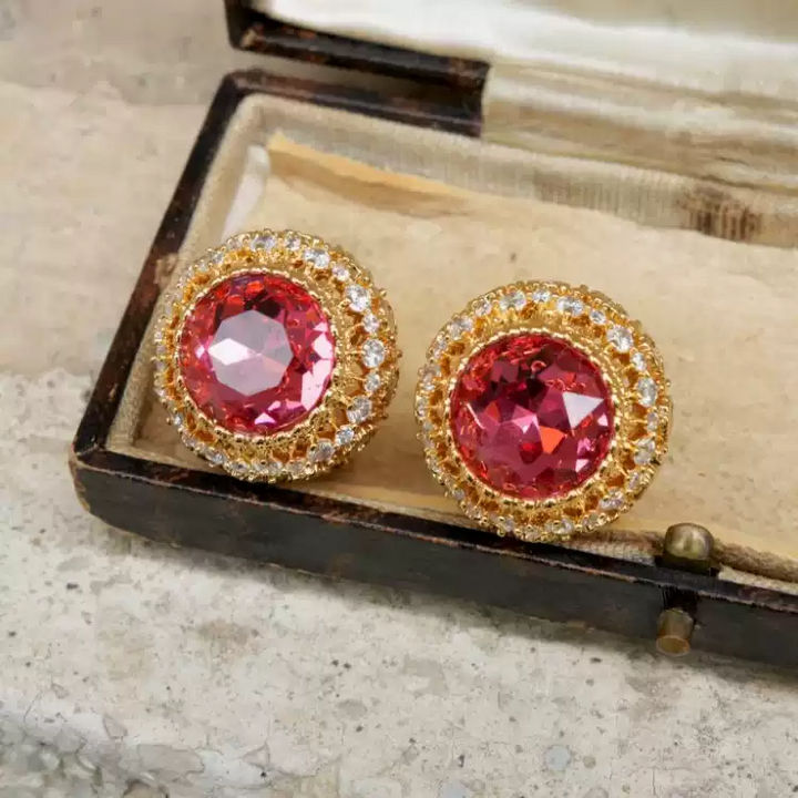 Eternal Grace – Vintage Honeycomb Earrings - The Last Queen