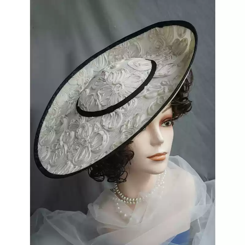 Elegant White Fascinator with Floral Embellishments - Amazon Fascinator Hats