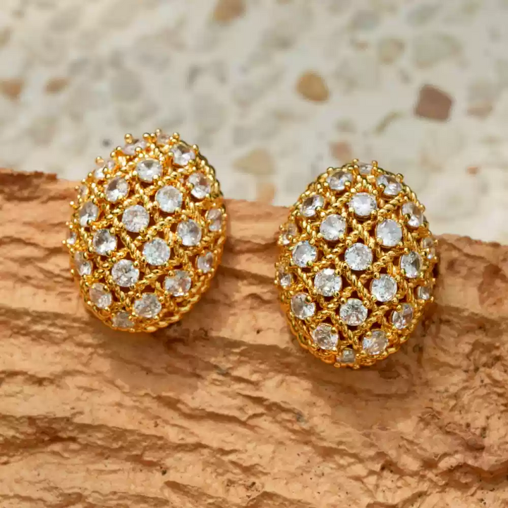 Whispers of Denmark – Handmade Vintage-Style Crystal Cluster Earrings - Queen of Denmark