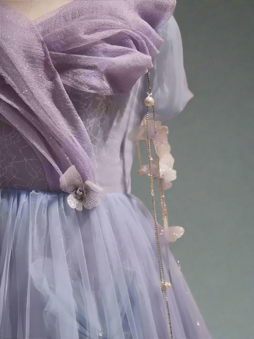 Long Purple Tulle Prom Dresses, Long Purple Tulle Formal Evening Dresses, US 16 / Purple As Pics / with Rush+$19.99 Long Purple Tulle Prom Dresses, Long Purple Tulle Formal Evening Dresses, US 16 / Purple As Pics / with Rush+$19.99