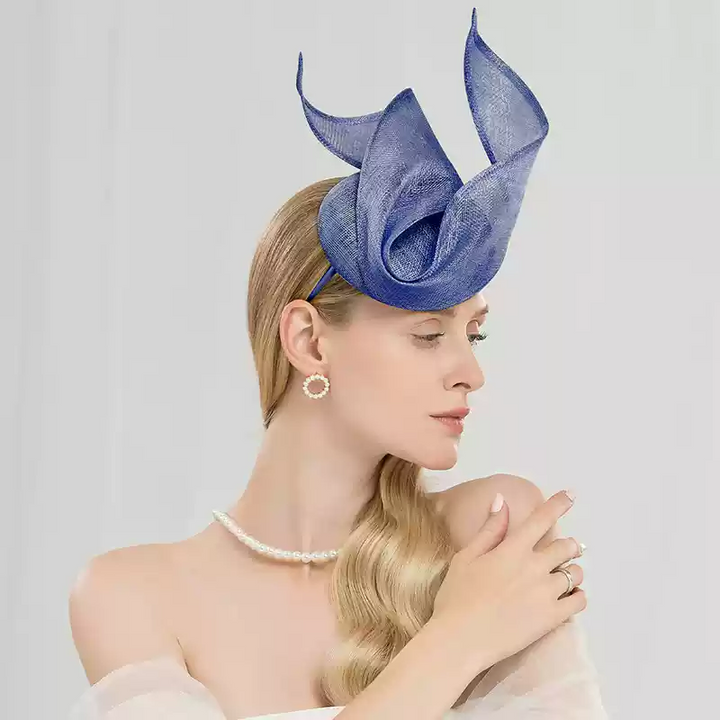 Elegant Ivory Sculptural Fascinator - Hair Fascinators