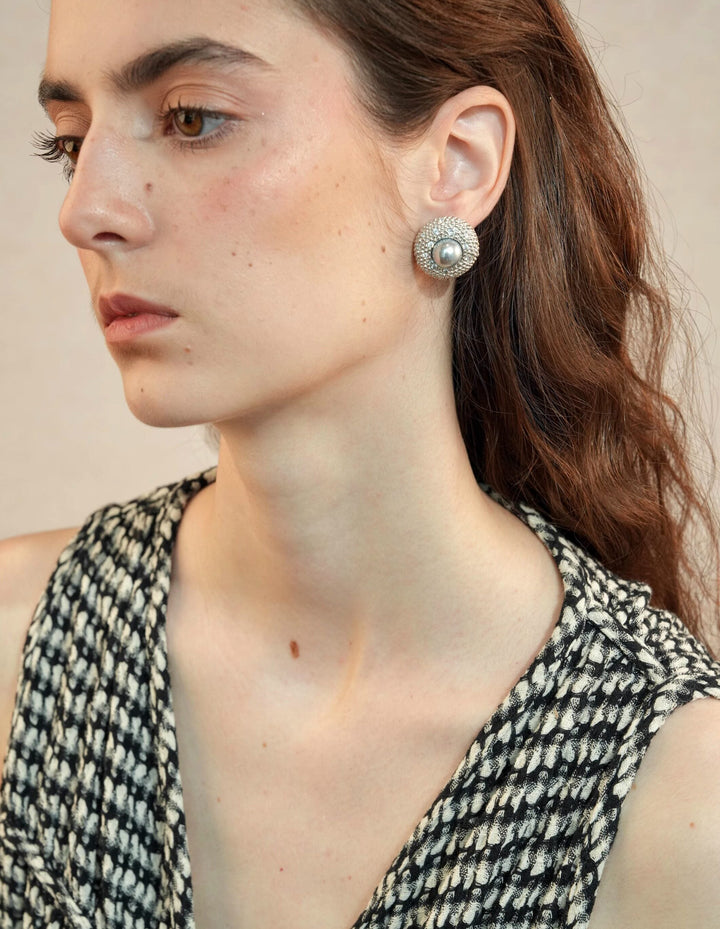 Starlit Halo – Handmade Vintage-Style Statement Earrings – Nix