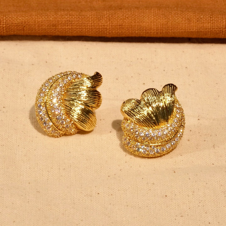 Twin Radiance – Handmade Vintage-Style Stud Earrings – Wing to Wing
