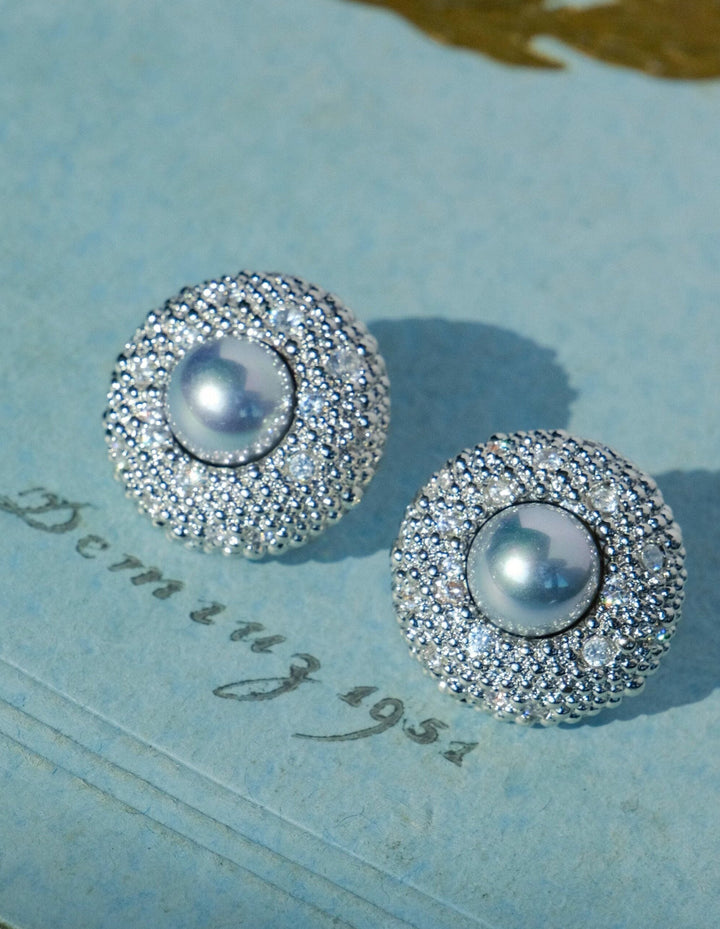 Starlit Halo – Handmade Vintage-Style Statement Earrings – Nix