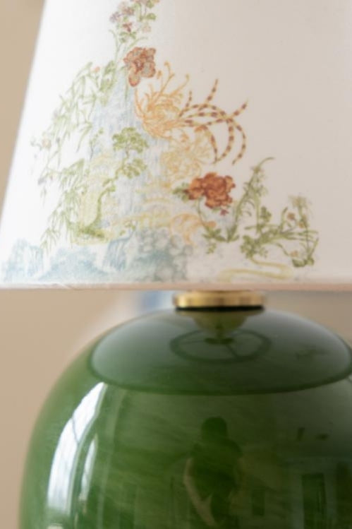 Art Deco Vintage-Inspired 1920s Venetian Glass Touch Lamp with Rechargeable Warm Light