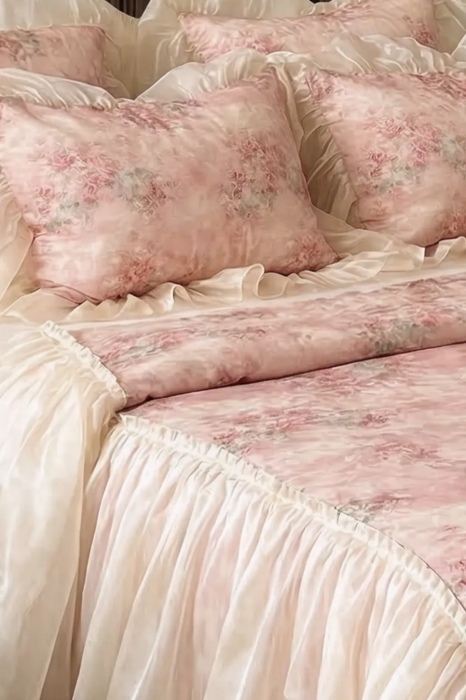 The 'Rosé Étoile' Tencel Cotton Summer Bedding Set