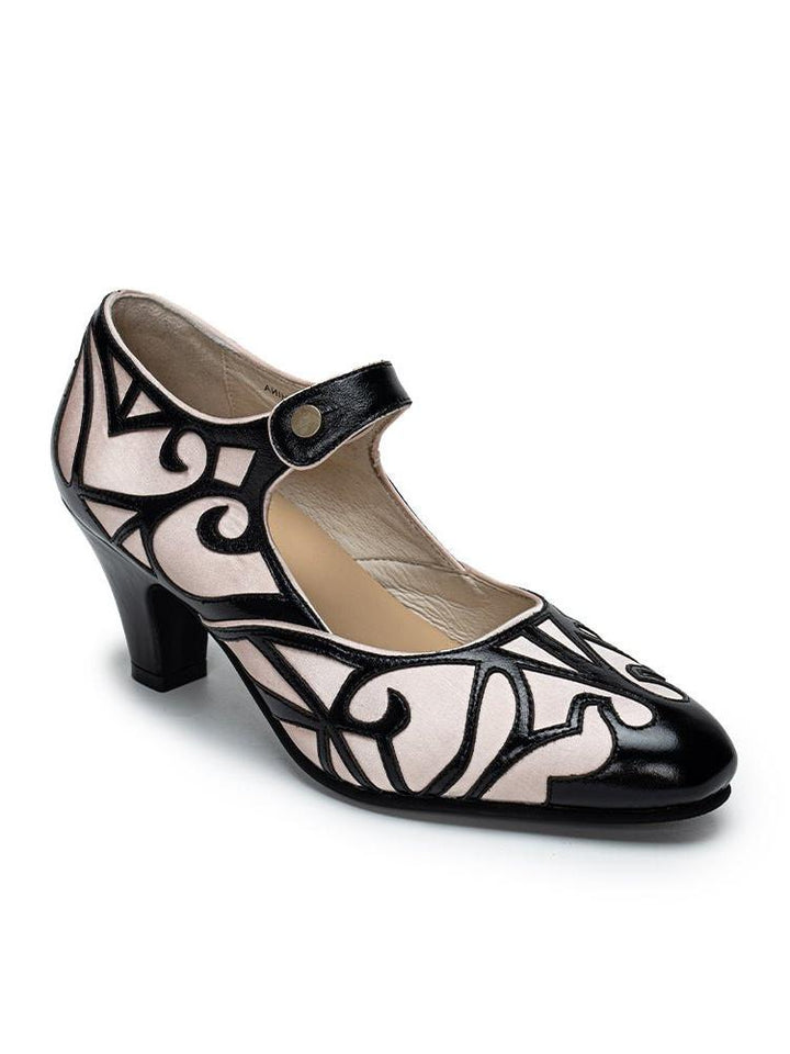 1920s Style Art Deco Mary Jane Heels - WonderlandByLilian