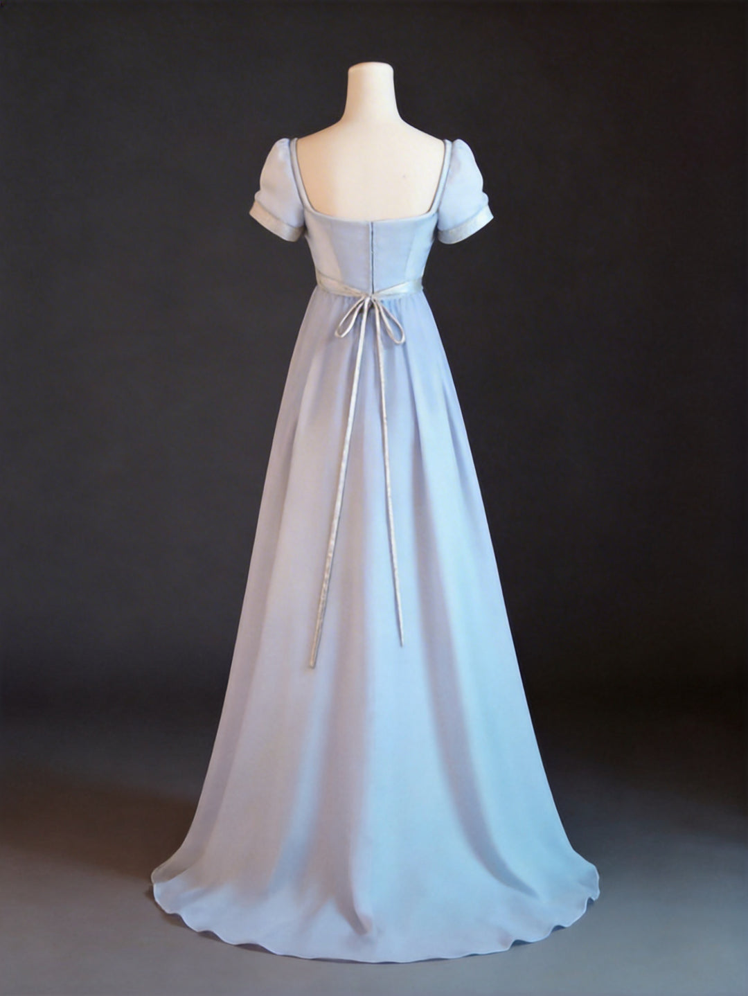 pink formal dress with scarf Ladivine CD386 Elegant A-line Formal Gown with Neck Scarf Dusty Rose / 4