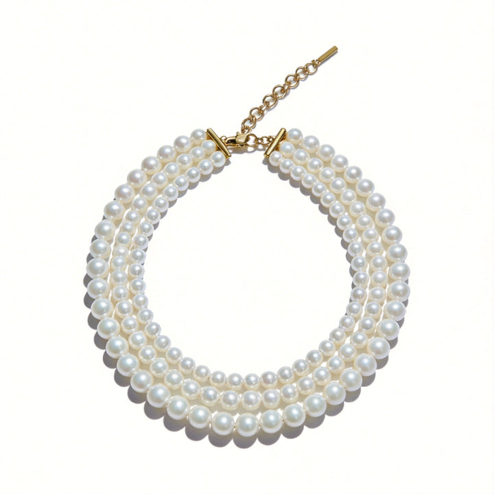 Legacy of Grace – Handmade Triple Strand Pearl Necklace – A Queen’s Life