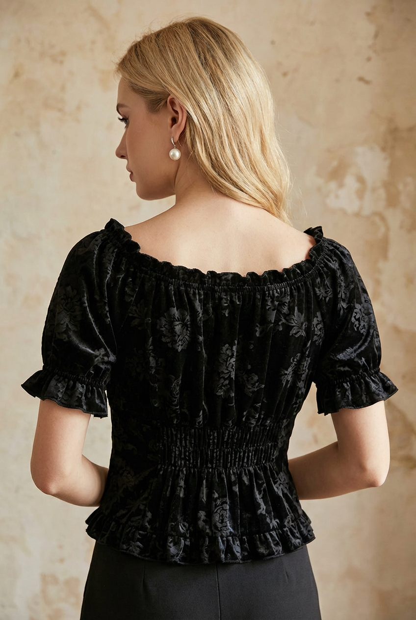 Gothic Lolita Off-Shoulder Black Mermaid Dress with Corset Plus Size