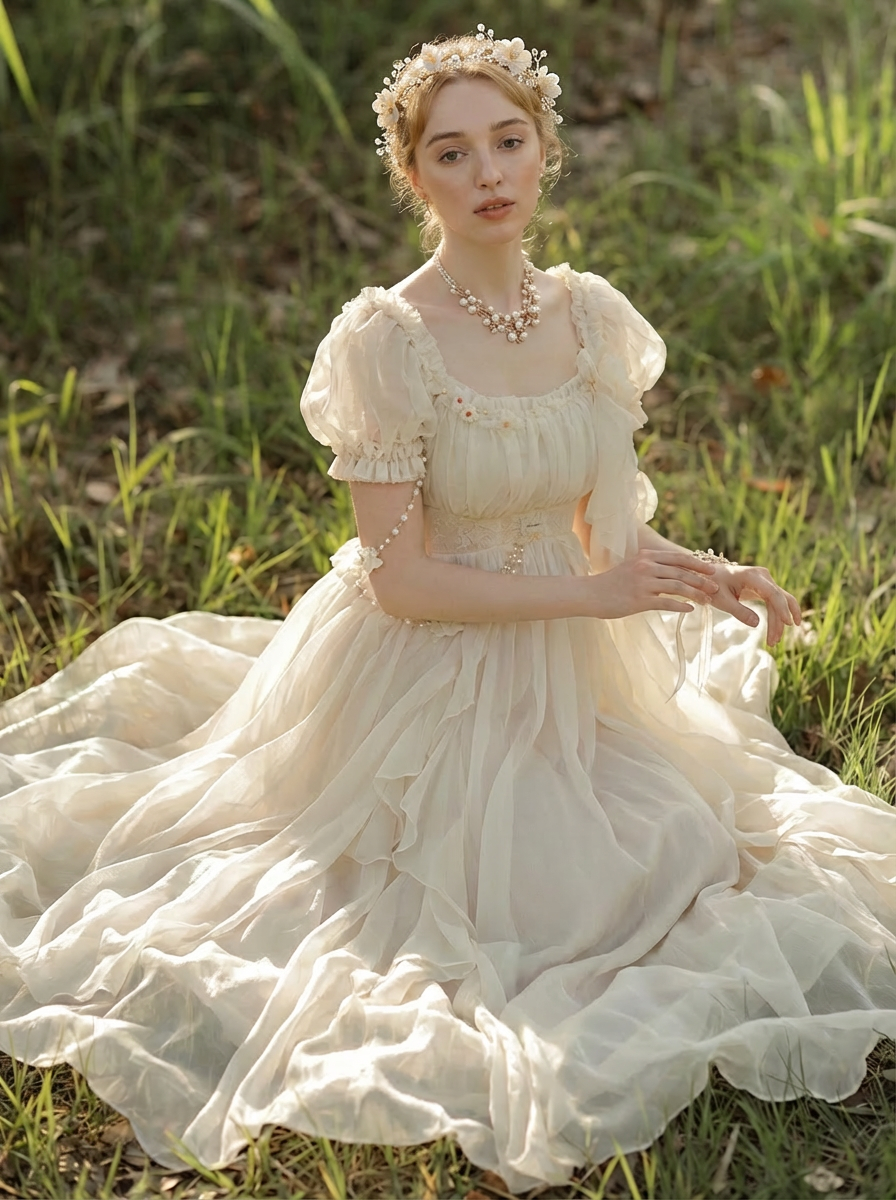 Regency Era Ball Gown White Bridgerton Dress - Greek Goddess - Empire Waist Design- Plus Size Regency Era Ball Gown White Bridgerton Dress - Greek Goddess - Empire Waist Design- Plus Size