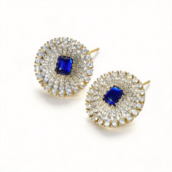 Echoes of Diana – Royal Blue Vintage Earrings - Diana's Sapphire