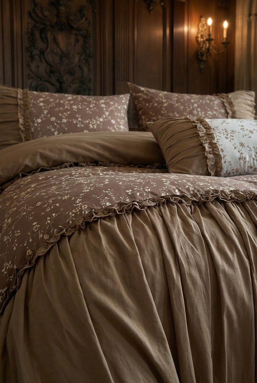 The 'Château Lune Soyeuse' Jacquard Cotton Bedding Set