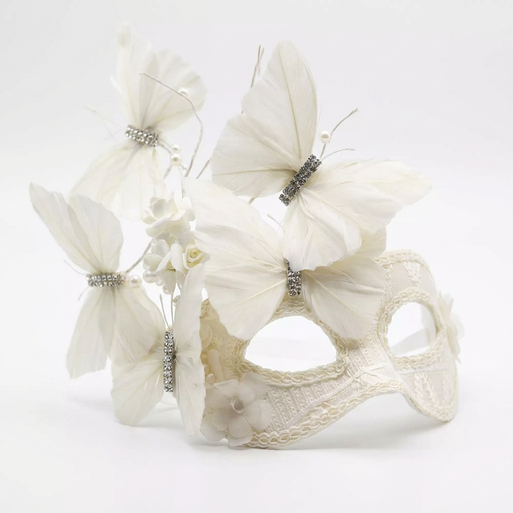 Papillon Reverie – Butterfly Lace Masquerade Mask