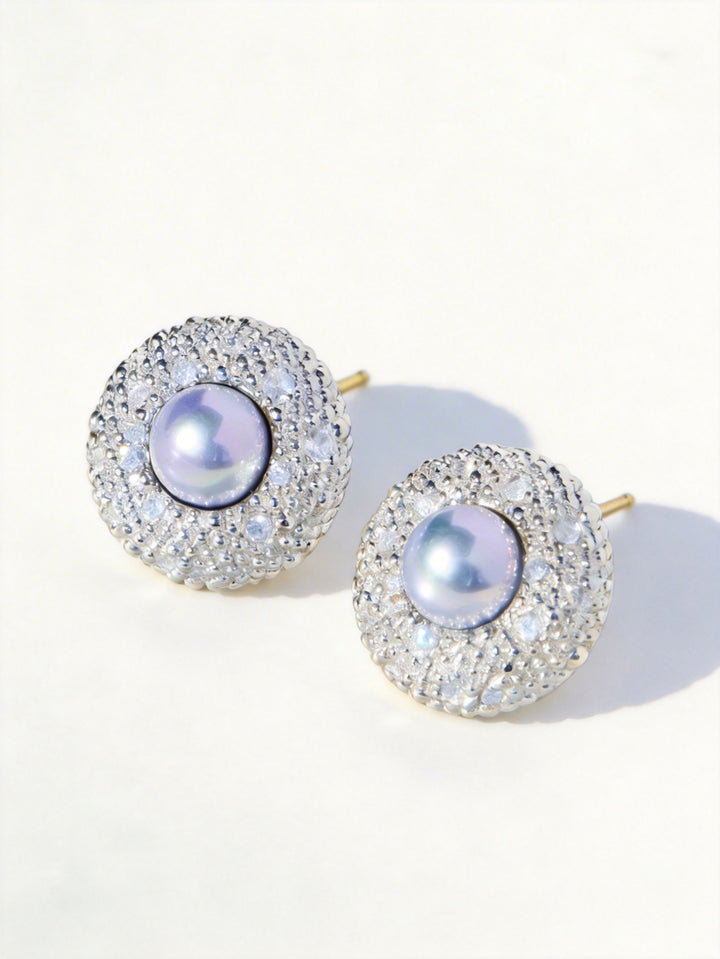 Starlit Halo – Handmade Vintage-Style Statement Earrings – Nix