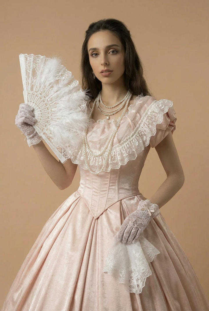Blush Belle Époque – Rococo Ball Gown Marie Antoinette Dress Pink Baroque Princess Dress Victorian Corset Formal Gown Fairy Evening Dress Plus Size