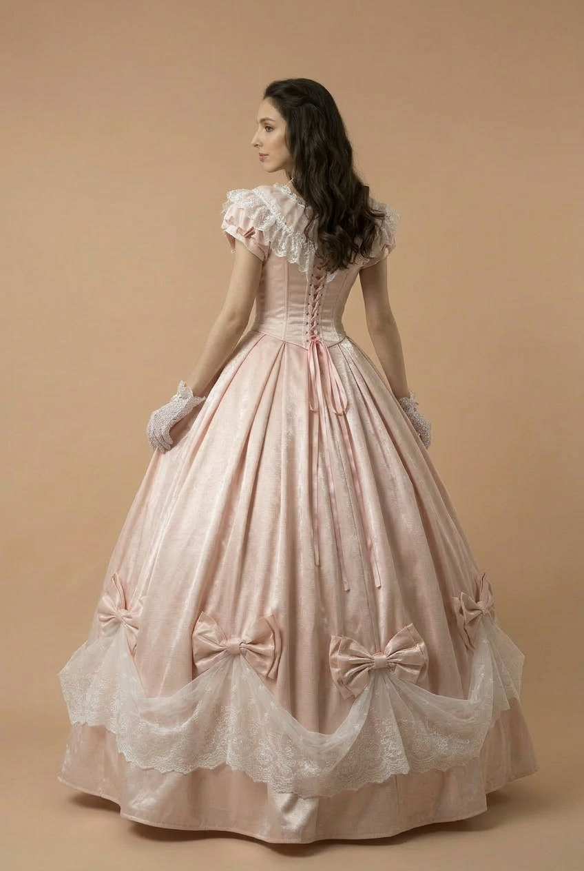 Blush Belle Époque – Rococo Ball Gown Marie Antoinette Dress Pink Baroque Princess Dress Victorian Corset Formal Gown Fairy Evening Dress Plus Size