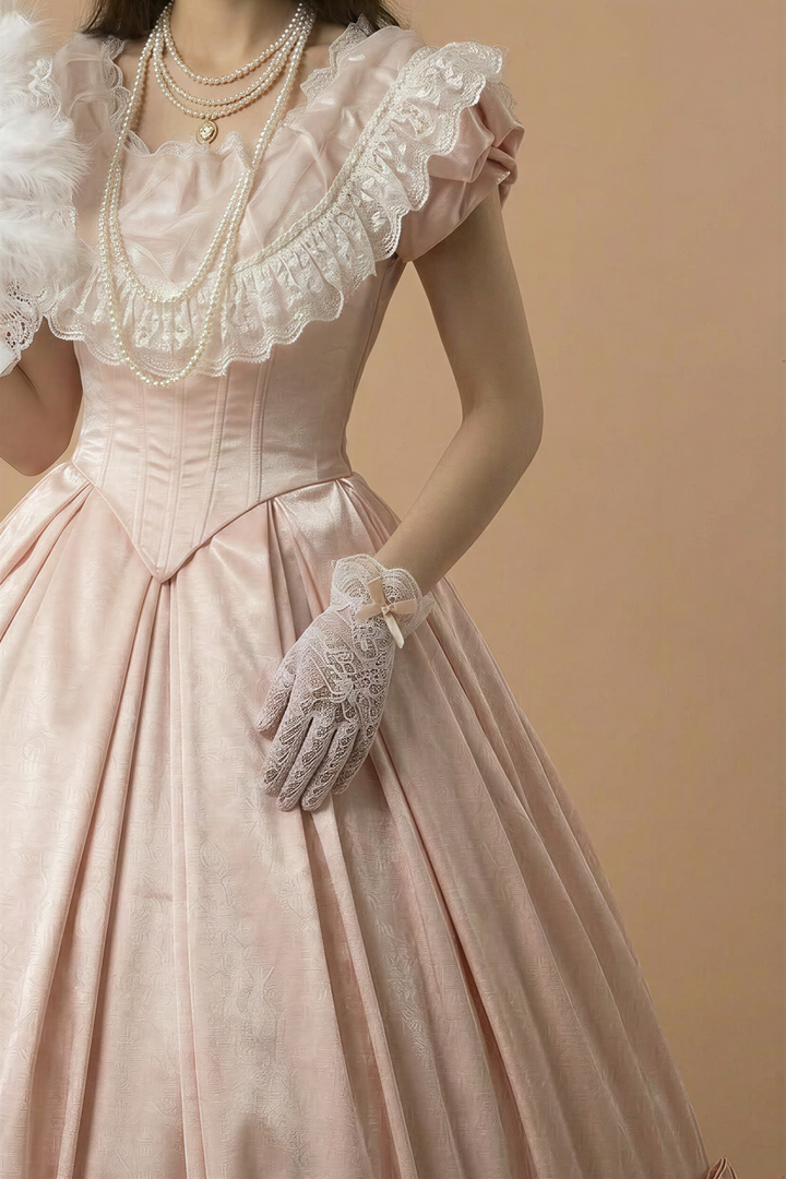 Blush Belle Époque – Rococo Ball Gown Marie Antoinette Dress Pink Baroque Princess Dress Victorian Corset Formal Gown Fairy Evening Dress Plus Size