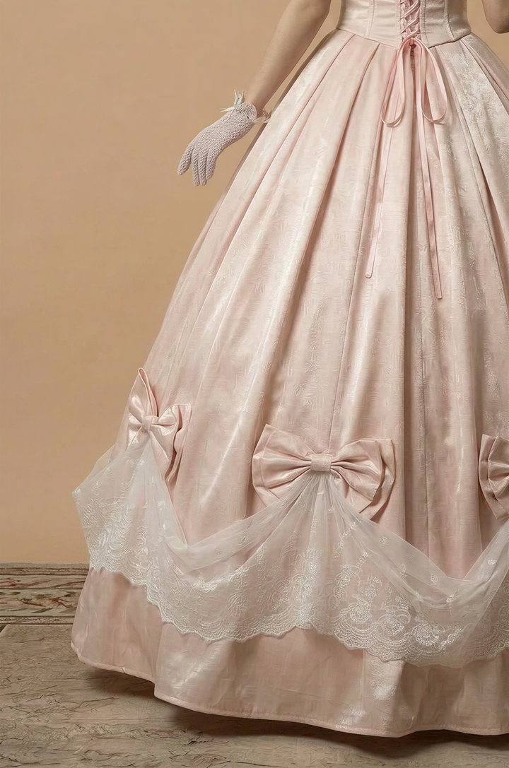 Blush Belle Époque – Rococo Ball Gown Marie Antoinette Dress Pink Baroque Princess Dress Victorian Corset Formal Gown Fairy Evening Dress Plus Size