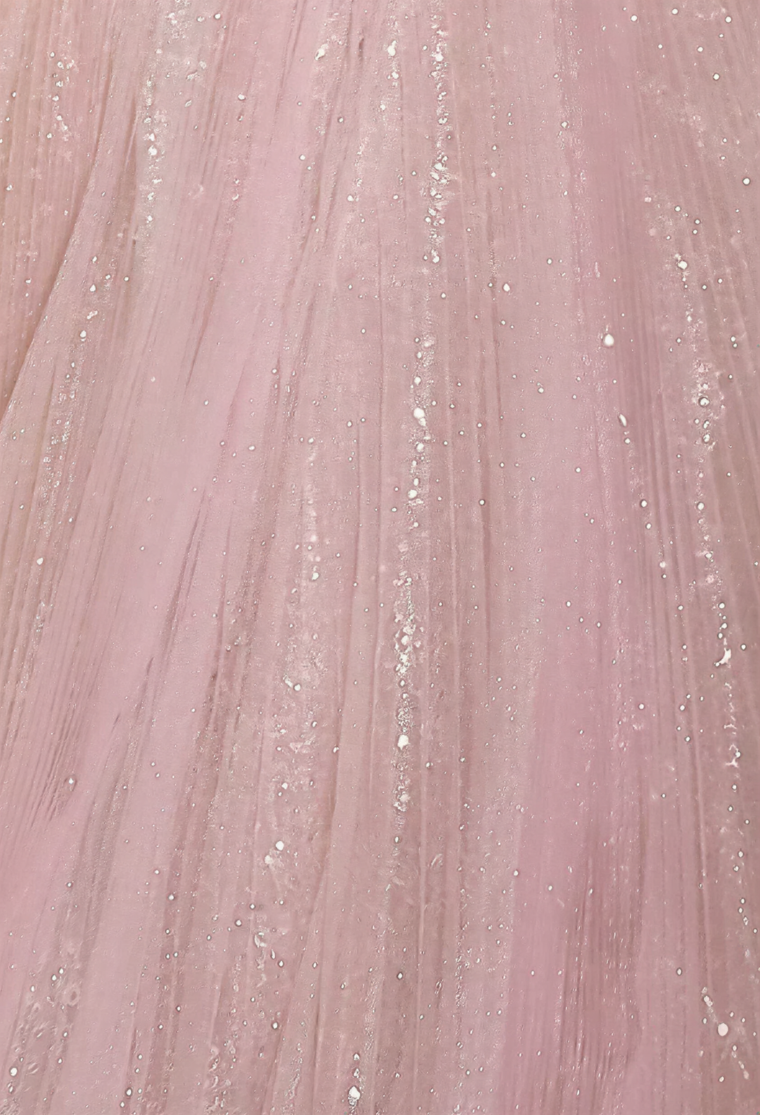 Blush Pink Glitter Tulle Evening Gown with Beaded Corset Bodice and Off-Shoulder Sleeves Romantic Princess Formal Dress Plus Size