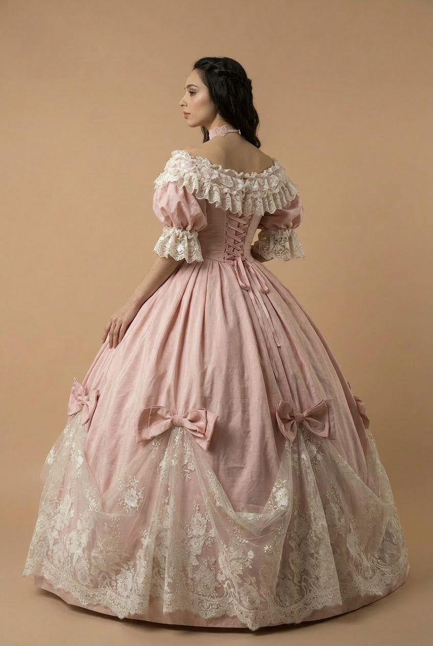 Blush Versailles Symphony – Rococo Ball Gown Marie Antoinette Dress Pink Baroque Evening Gown Victorian Fairy Princess Dress Corset Formal Gown Luxury Historical Wedding Dress Plus Size