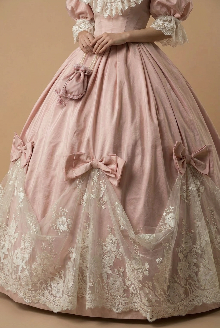 Blush Versailles Symphony – Rococo Ball Gown Marie Antoinette Dress Pink Baroque Evening Gown Victorian Fairy Princess Dress Corset Formal Gown Luxury Historical Wedding Dress Plus Size