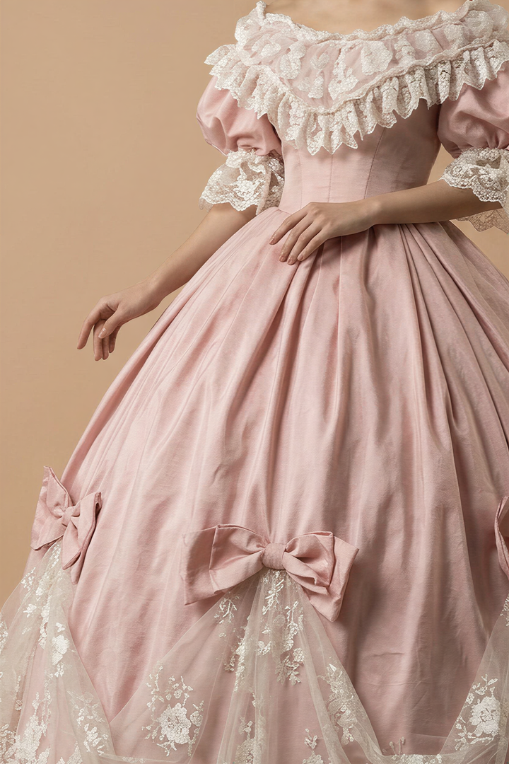 Blush Versailles Symphony – Rococo Ball Gown Marie Antoinette Dress Pink Baroque Evening Gown Victorian Fairy Princess Dress Corset Formal Gown Luxury Historical Wedding Dress Plus Size