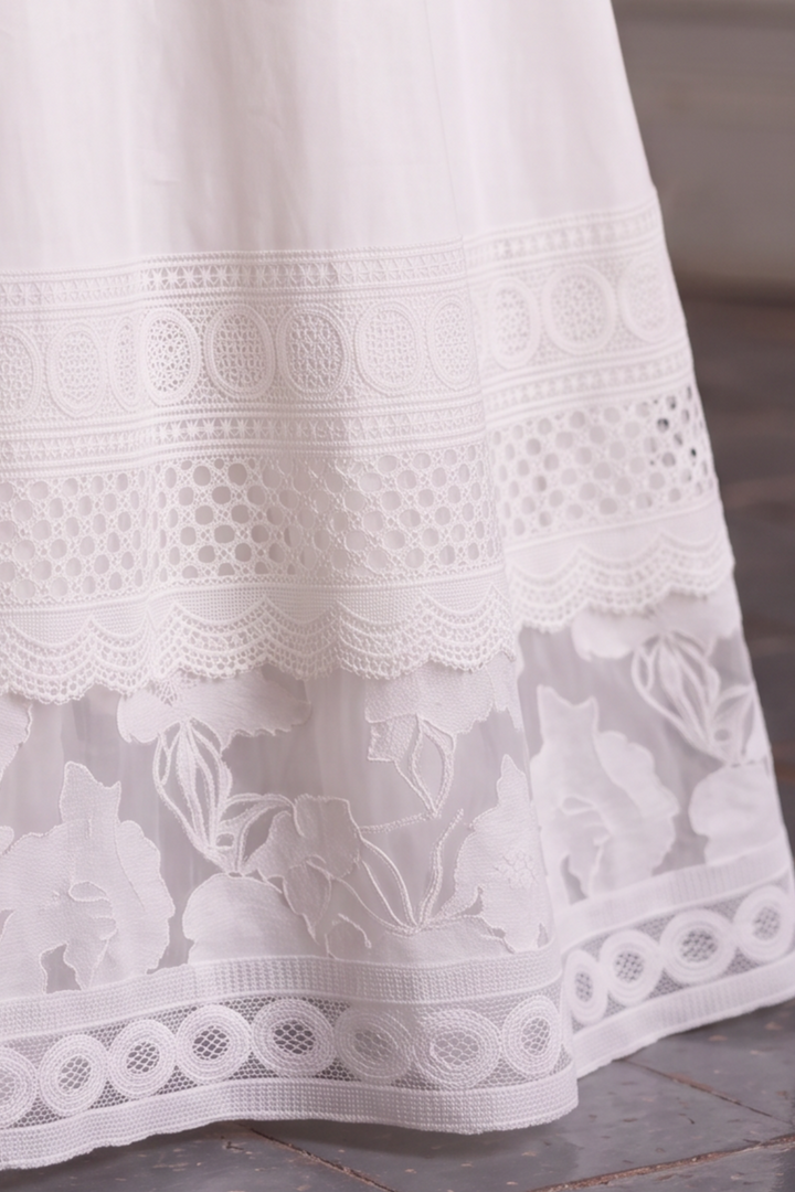 Bridgerton Inspired White Regency Era Dress with Lace - Custom Made Regency Dress with Bow Plus Size