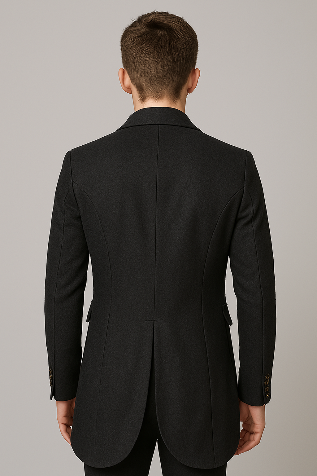 British Palace Tailcoat Long Suit Jacket for Men - Casual Plus Size Two-Piece Outfit with Personality for Hosting and Performances- Plus Size
