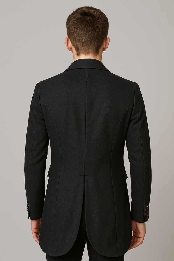 British Palace Tailcoat Long Suit Jacket for Men - Casual Plus Size Two-Piece Outfit with Personality for Hosting and Performances- Plus Size