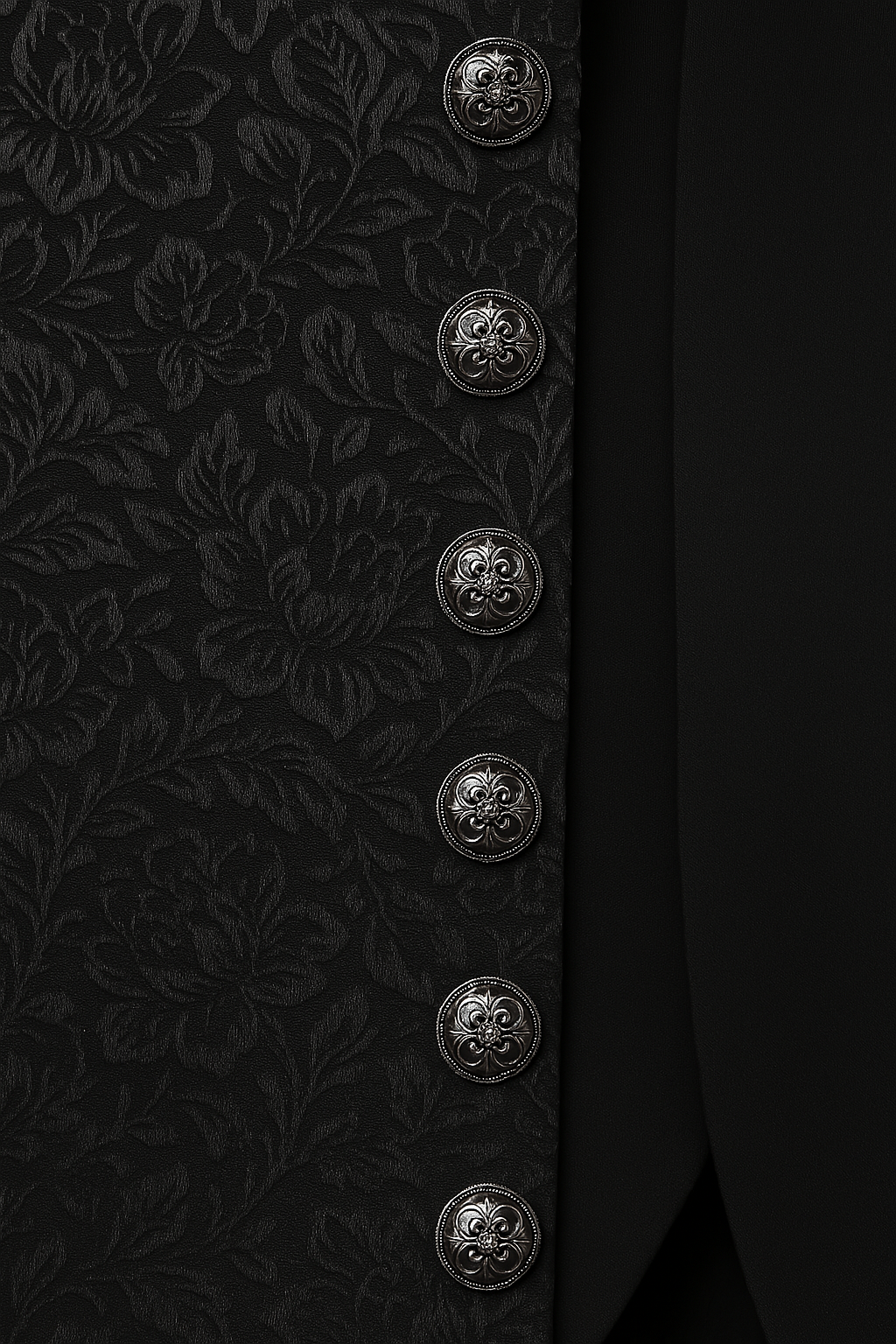 Bridgerton Jacquard Men's Suit - Regency Men's Black Coat - Vintage Inspired Men's Costume - Plus Size
