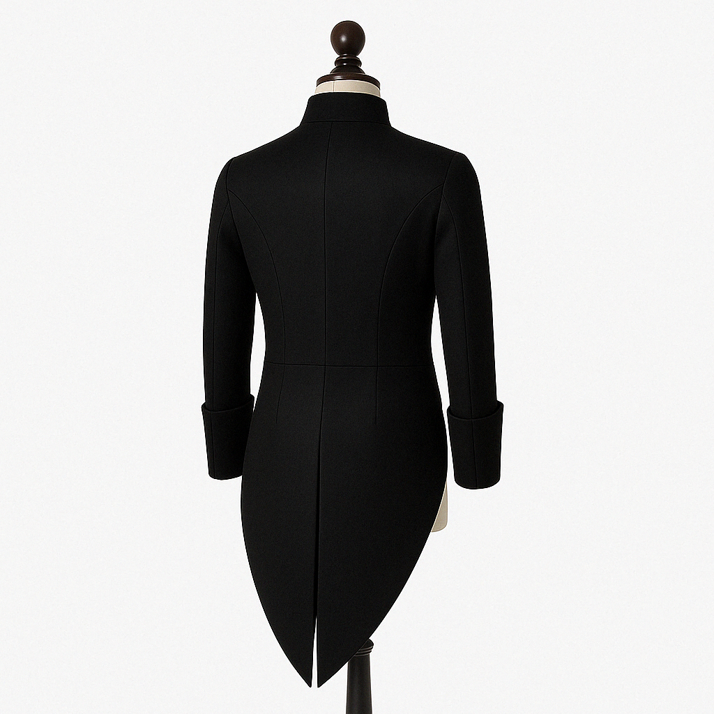 VINTAGE BLACK VELVT JACQUARD TUXEDO - BRIDGERTON REGENCY MENS COSTUME - Plus Size