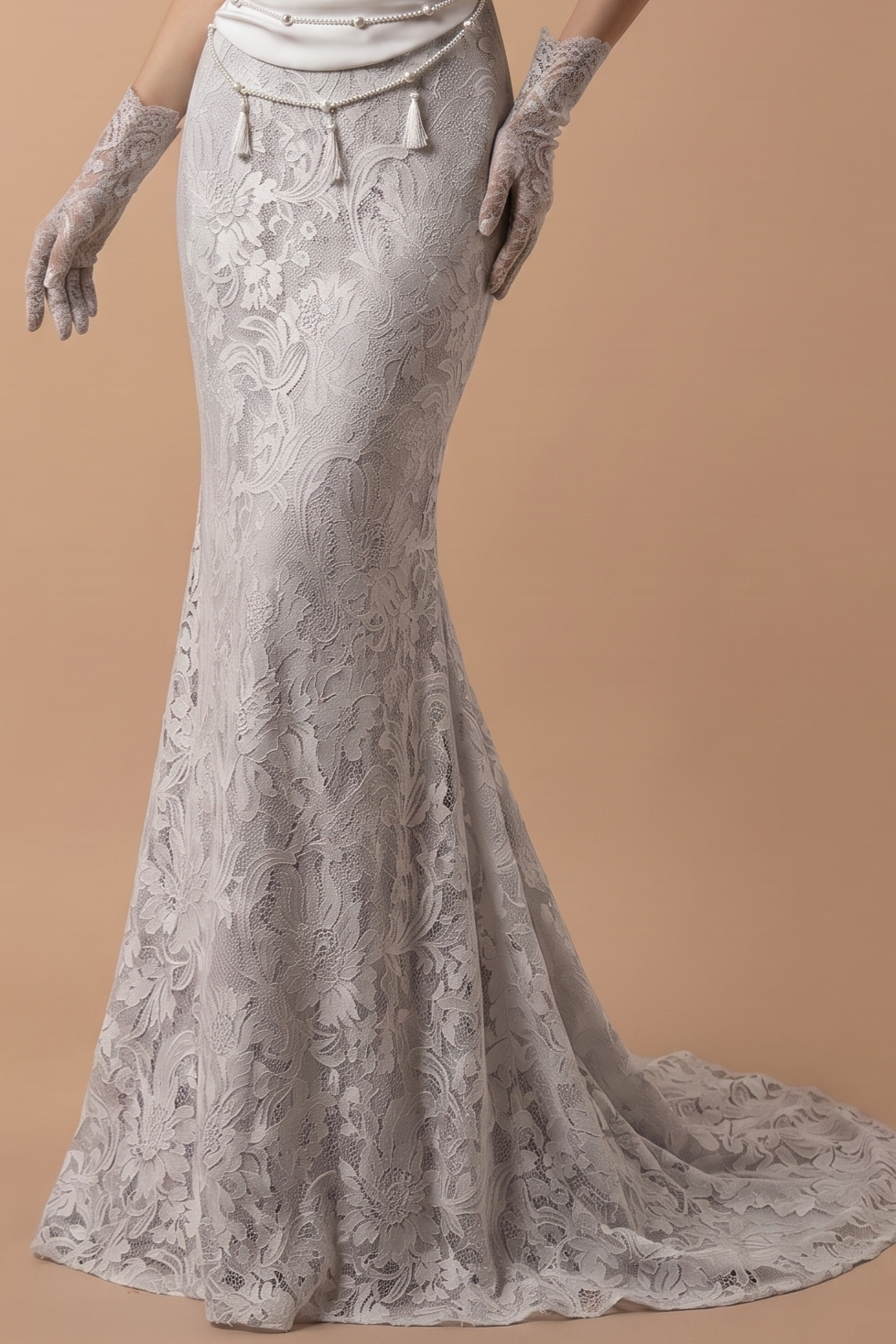 Elegant White Evening Dress with Lace - White Off-Shoulder Gown - Embellished Dress with Corset Back Plus Size
