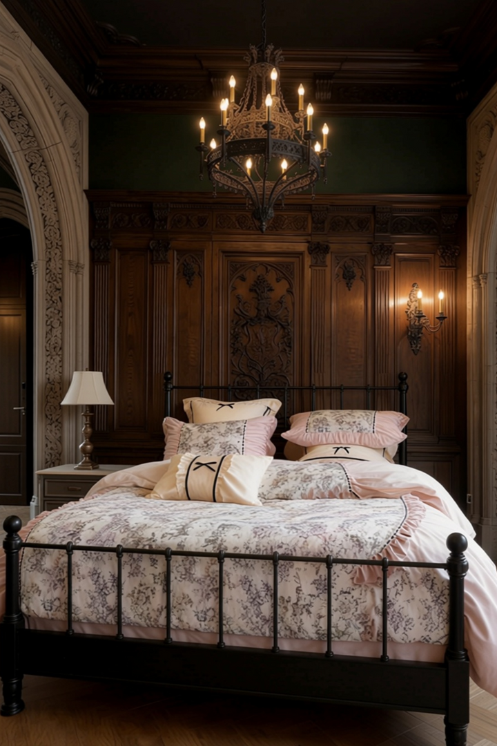 French Vintage Floral Pink Bedding Set – Petal Sonata