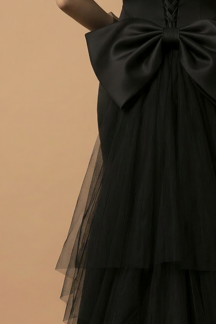 Gothic Schwarzes Hochzeitskleid - Korsett Tüllkleid - Off Shoulder Meerjungfrau Hochzeitskleid Plus Size