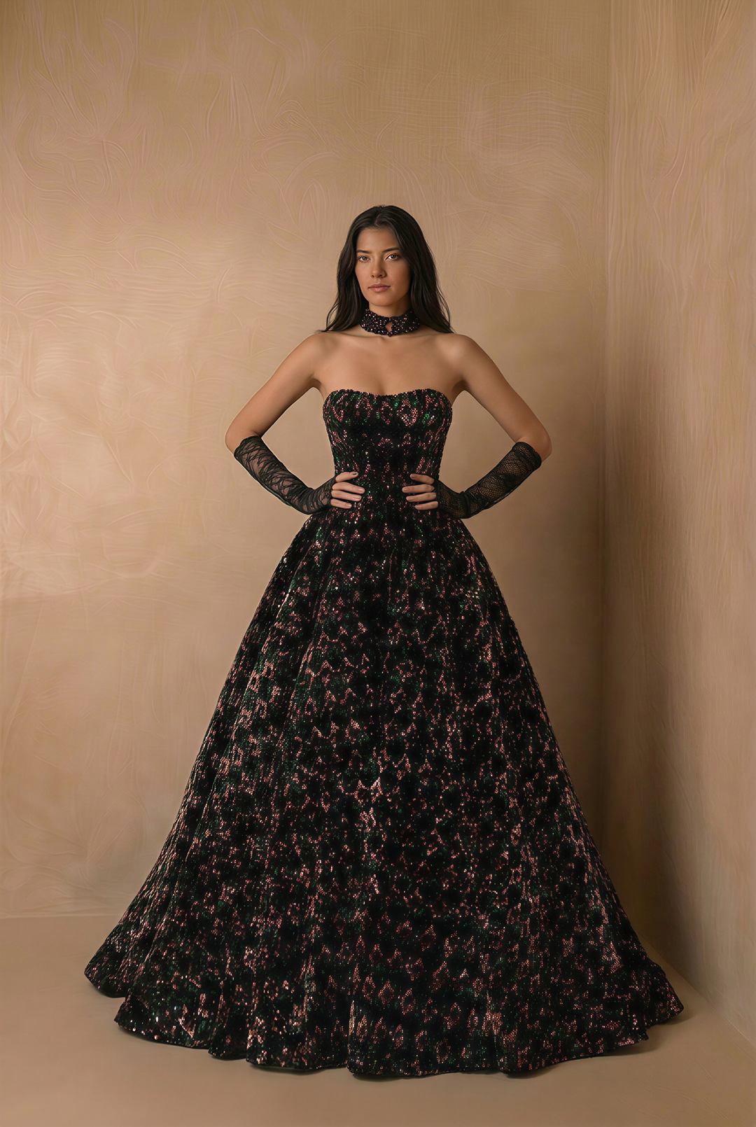 Gothic Black Formal Dress With Sequins - Gothic Wedding Dress - Black Gothic Ball Gown Plus Size Custom made / Black / Dress Gothic Black Formal Dress With Sequins - Gothic Wedding Dress - Black Gothic Ball Gown Plus Size Custom made / Black / Dress