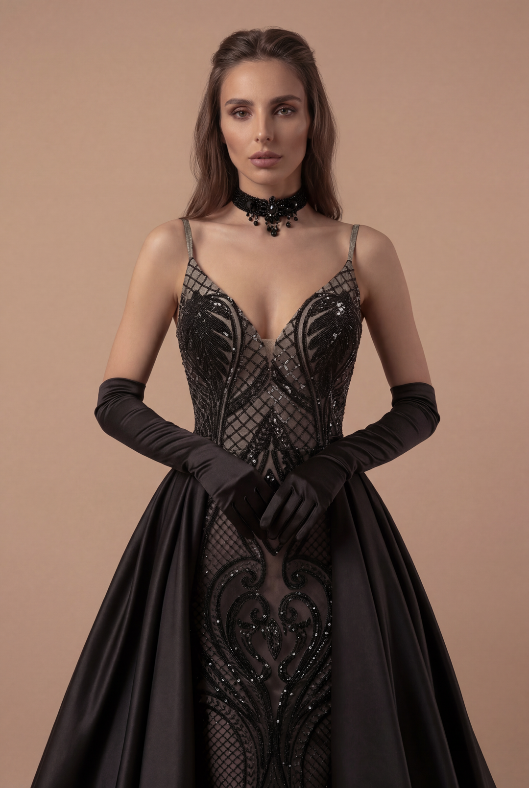 goth black dresses Vintage Gothic goth formal dress with Flare Sleeves, Corset Velevt, Lace A-Line, and Plus Size Options