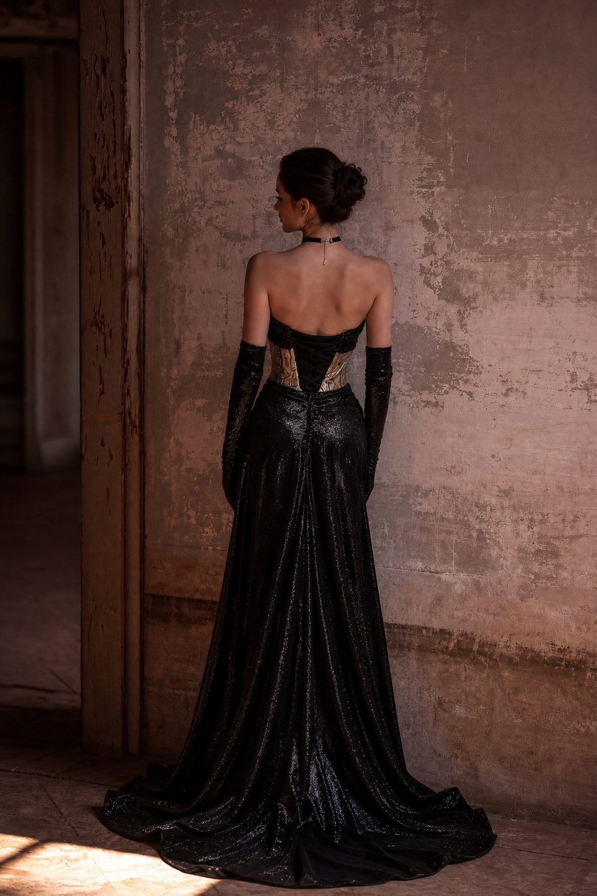 Gothic Black Wedding Dress