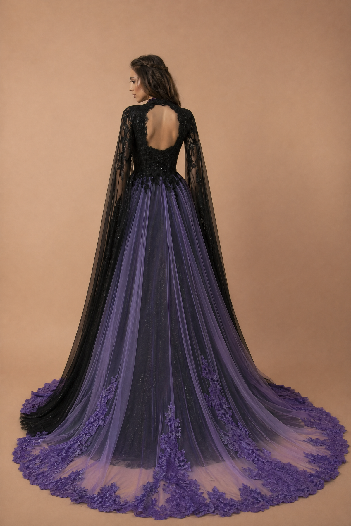 Order Black and Purple Gothic Wedding Dress | Plus Size WonderlandByLilian Order Black and Purple Gothic Wedding Dress | Plus Size WonderlandByLilian