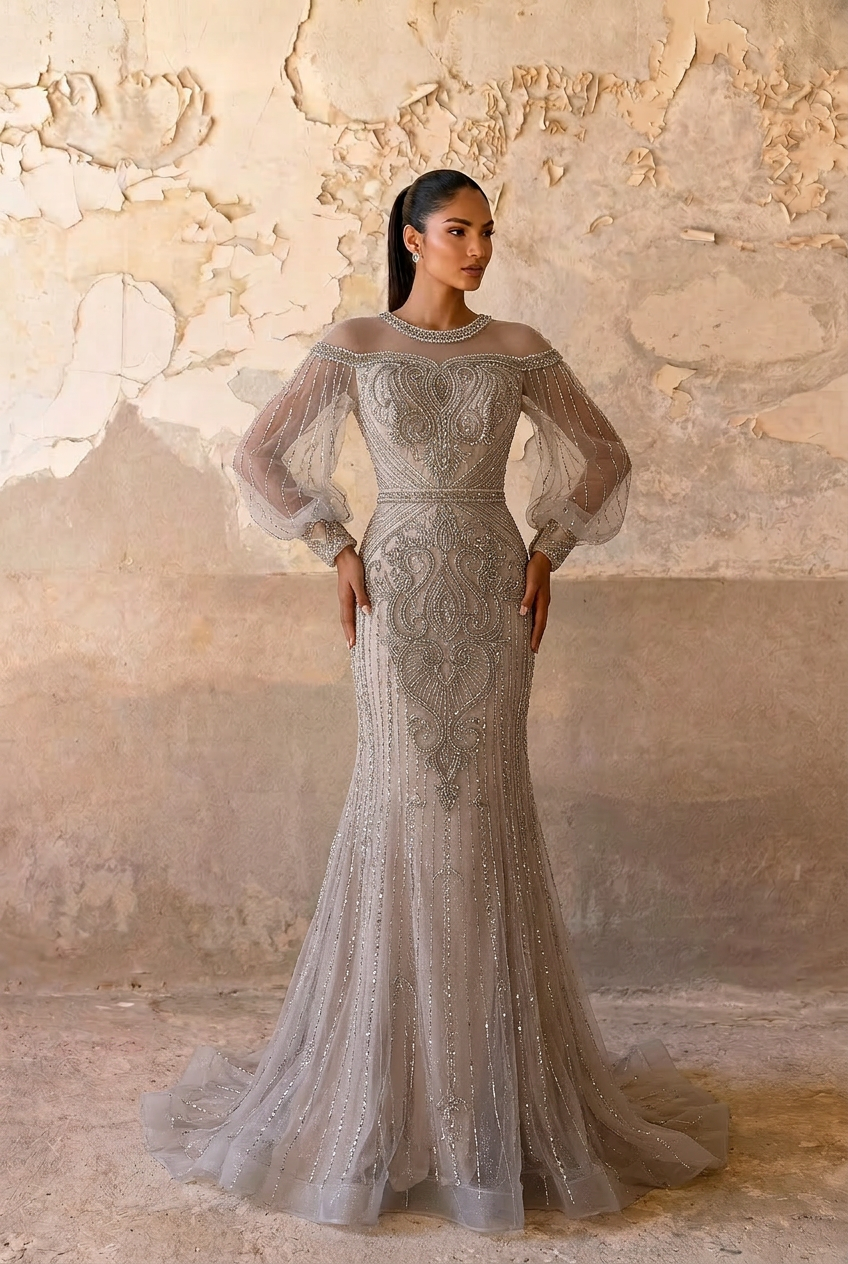 grey beaded wedding dress Jenny Charcoal and Dusty Mauve Wedding Dress, Charcoal Wedding Dress with Beaded Lace ,Gothic Wedding Dress, Mermaid Charcoal Dress
