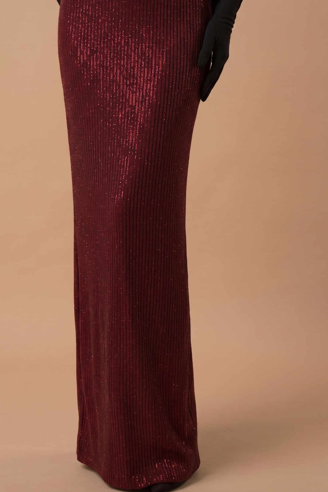 Gothic Red Evening Dress with Floral Accents - Red Sequin Evening Gown - Elegant Off-Shoulder Gown with Bow Plus Size