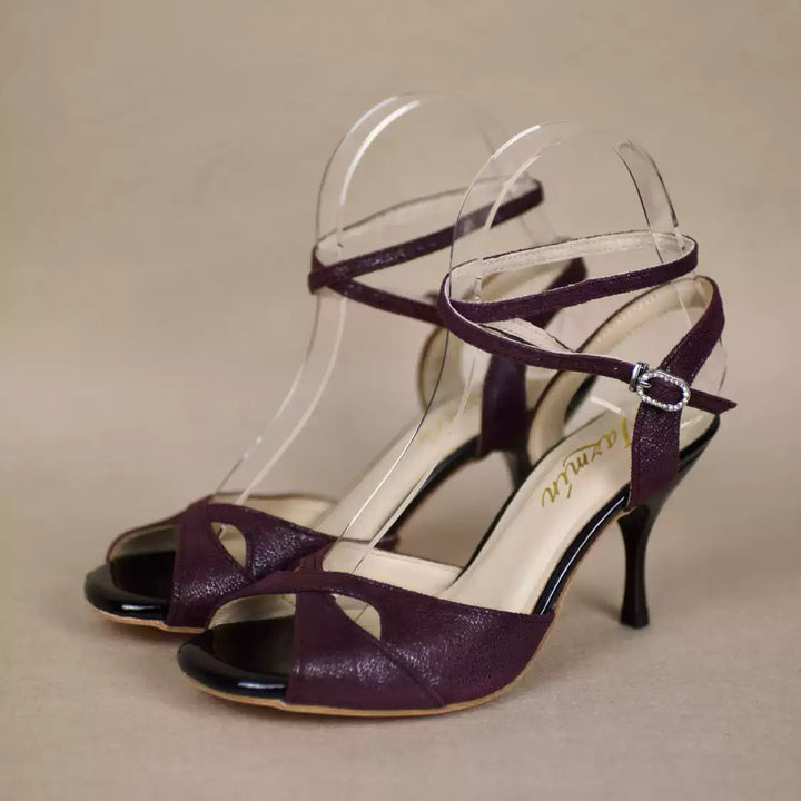 Crimson Reverie – Handmade Limited Edition Leather Tango Heels