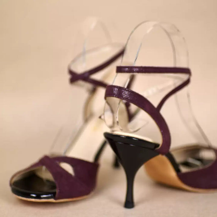 Crimson Reverie – Handmade Limited Edition Leather Tango Heels